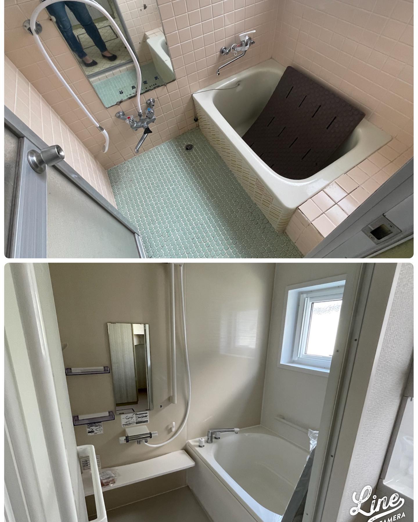トークホームのリフォーム‍♀️今回は、浴室のリフォームです！タイルのお風呂からユニットバスへユニットバスにする事により、断熱効果が上がります！お客様にも喜んでいただきました。#トークホーム #新築 #新築一戸建て #八戸 #平屋 #リフォーム #リノベーション #浴室 #ユニットバス #中古住宅 #DIY - from Instagram